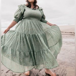 JessaKae Starling Dress in Sage - Size Small